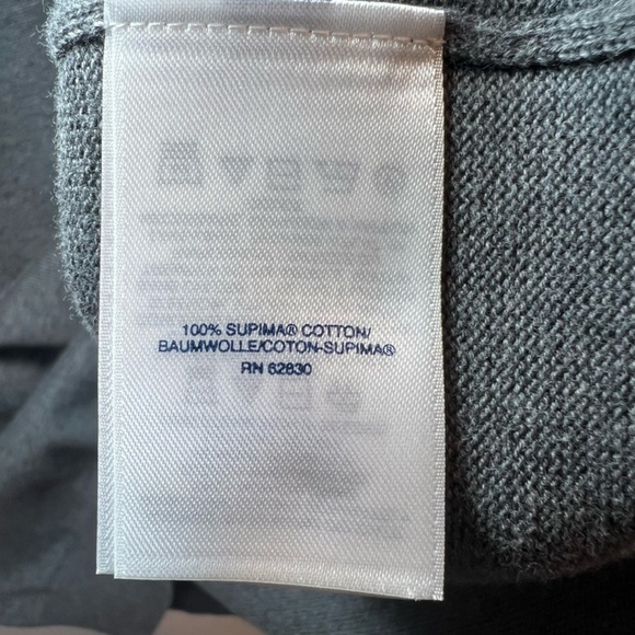 Lands' End Mens V-Neck Sweater Vest Shirt Gray Fine Gauge Supima Cotton Size XXL - Picture 10 of 10